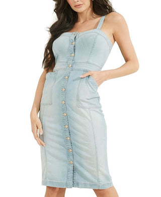 Vestido jeans Puma feminino GUESS azul