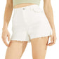 Shorts jeans femininos GUESS Claudia Cutoff, branco, 30