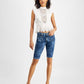 Bermuda jeans feminina GUESS Mika azul tamanho 28