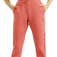 Calça jogger feminina GUESS Allie Graphic vermelha, tamanho médio