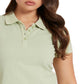 Polo GUESS de algodão feminino, verde, tamanho médio