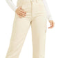 Calça jeans feminina GUESS Mom Relaxed Fit, marrom, tamanho 25