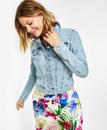 Jaqueta Trucker Feminina GUESS Azul Tamanho X-S