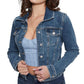 Jaqueta Trucker Jeans Sexy Feminina GUESS Azul Tamanho Grande