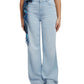 Calça jeans feminina GUESS super alta e larga, azul, tamanho 25x33