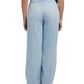 Calça jeans feminina GUESS super alta e larga, azul, tamanho 25x33