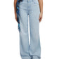 Calça jeans feminina GUESS super alta e larga, azul, tamanho 25x33