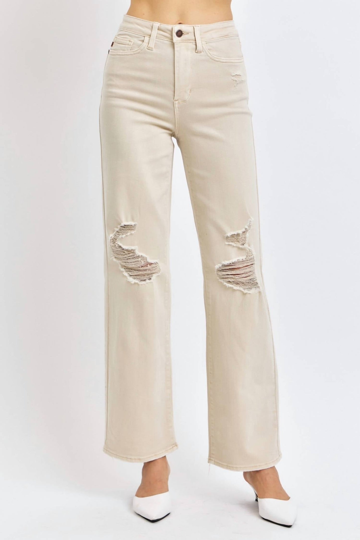 Judy Blue - High Waist Garment Dyed 90's Straight Denim Jeans