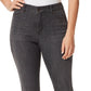 Calça jeans skinny Gloria Vanderbilt Generation feminina, cintura alta, preta, tamanho 6