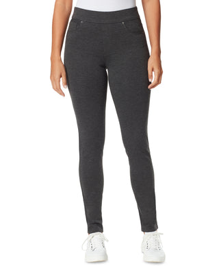 Gloria Vanderbilt Women's Ponte Pull On Leggings Gray Size 12