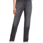 Calça jeans reta clássica Amanda feminina Gloria Vanderbilt, cinza, tamanho 8