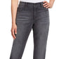 Calça jeans reta clássica Amanda feminina Gloria Vanderbilt, cinza, tamanho 8