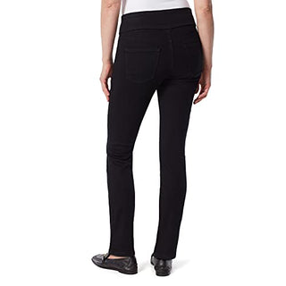 Gloria Vanderbilt Women's Amanda Pull on Tapered Jeans Black Size 12