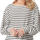 Blusa feminina Jessica Simpson Veera Solid com gola redonda, branca, tamanho extrapequeno