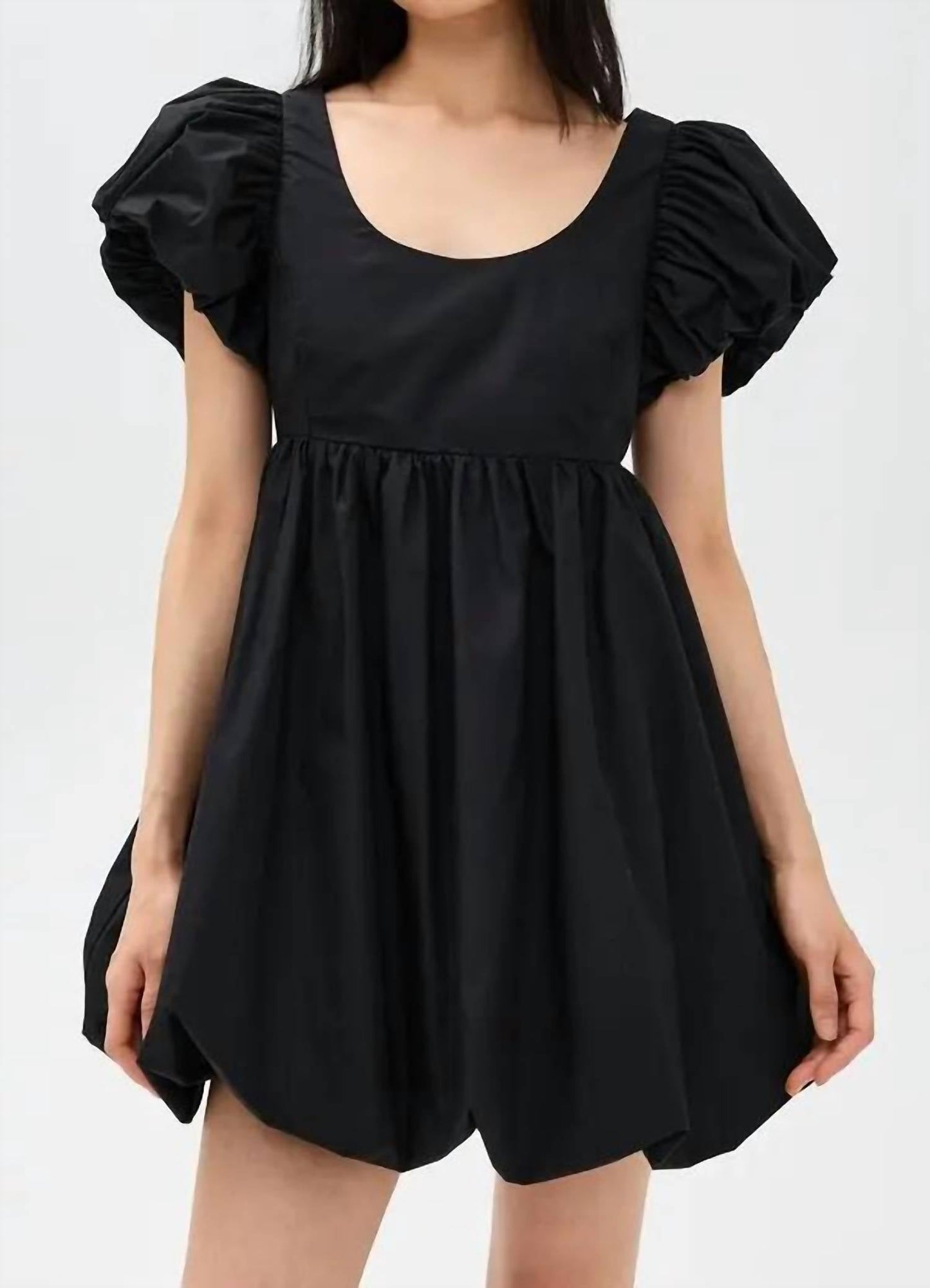 2.7 August Apparel - Bubble Scoop Neck Mini Dress