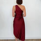 Dress Forum - Bianca Asymmetrical Pleated Maxi Dress