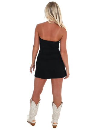 Day + Moon - Cheer You On Denim Mini Dress