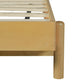 Premium Rubber Wood Platform Bed Frame, Queen Size with Headboard