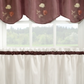 Cortinas de cozinha CHF &amp; You Rose, conjunto de 2 ou Valance Yellow, tamanho 36 polegadas