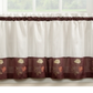 Cortinas de cozinha CHF &amp; You Rose, conjunto de 2 ou Valance Yellow, tamanho 36 polegadas