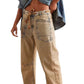 Free People - Moxie Pull On Barrel Jeans