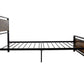 Twin Size Metal Bed Frame, Modern Style and Comfort - Black