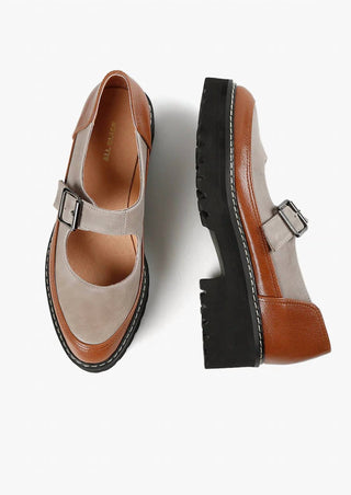 All Black - Women's Buckle Lug Jane Shoes