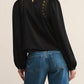 Z Supply - Silvana Mock Neck Embroidered Top