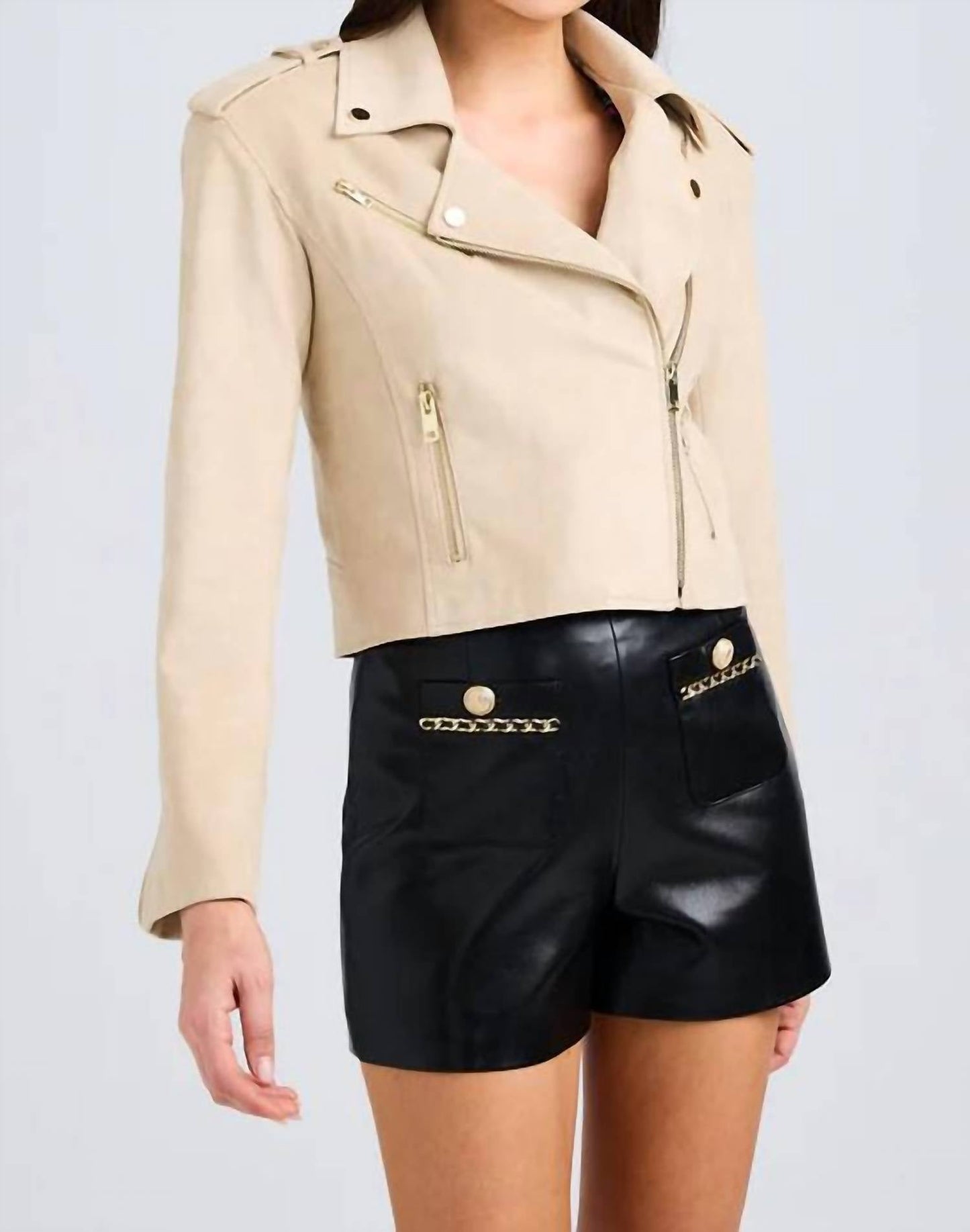 Generation Love - Cosita Vegan Suede Moto Jacket