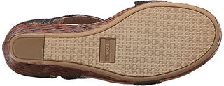TOMS Clarissa Wedges Feminino Preto/Linho Metálico