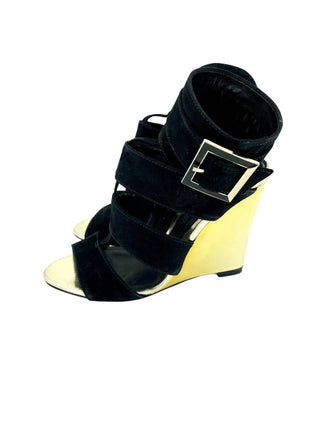 Schutz - Salto alto feminino de camurça brilhante