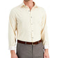 Camisa social masculina Alfani Slim Fit com estampa geométrica elástica em 4 direções, bege, tamanho 32x33