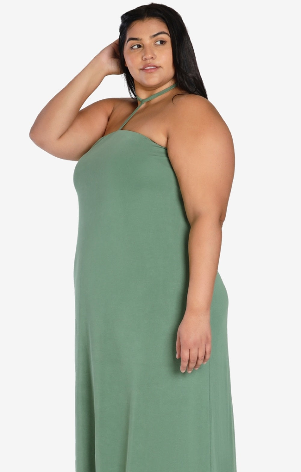 Vestido Halter Feminino Bar III Verde Tamanho 3X