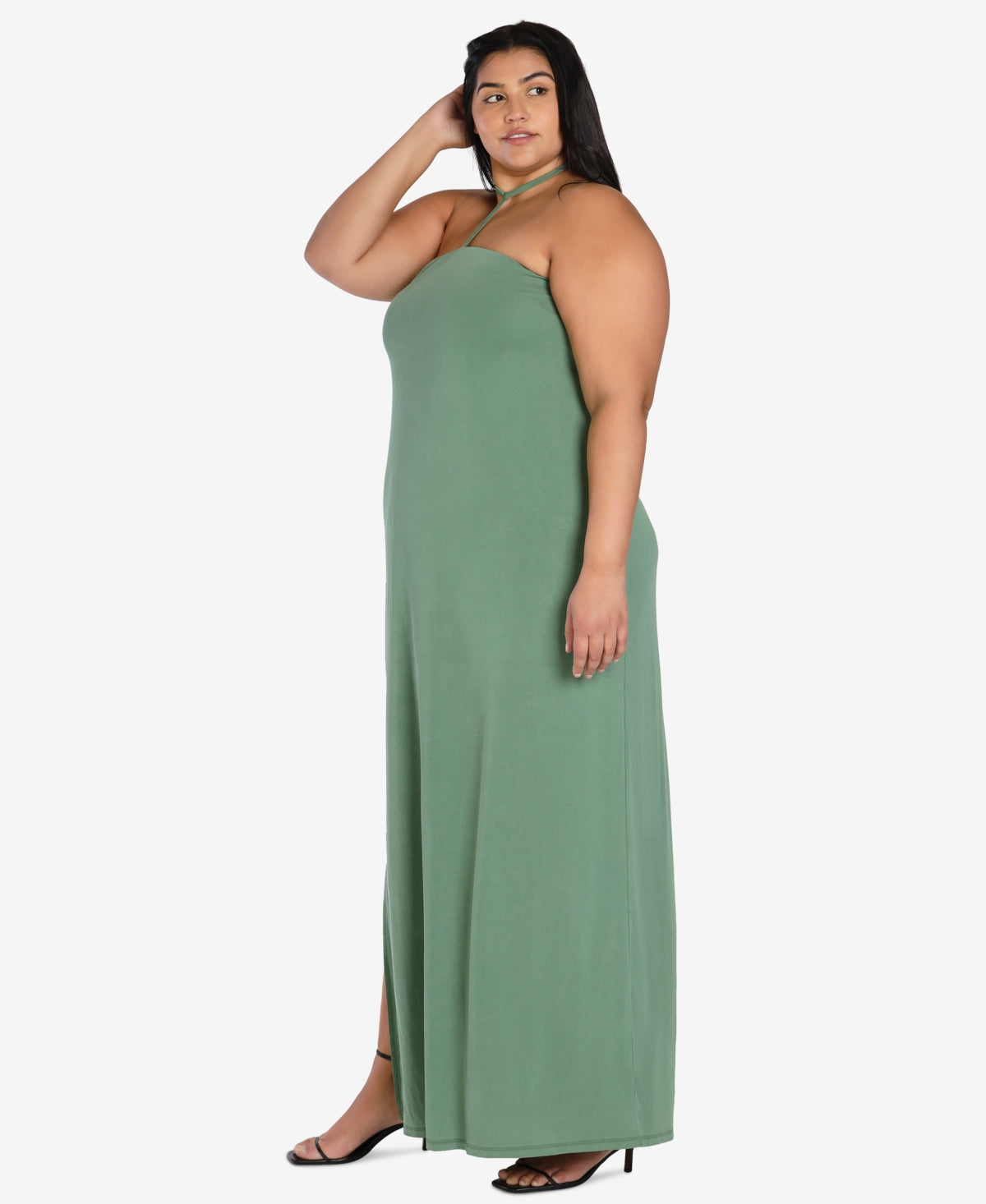 Vestido Halter Feminino Bar III Verde Tamanho 3X