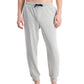 Calça de pijama leve masculina com estampa de bandeira náutica Club Room, cinza, tamanho extragrande