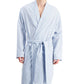 Club Room Robe masculino de algodão seersucker azul tamanho grande