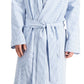 Club Room Robe masculino de algodão seersucker azul tamanho grande