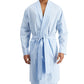 Club Room Robe Masculino Médio em Tecido Vichy Azul Tamanho Grande
