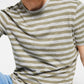 Camiseta listrada masculina INC International Concepts, verde, tamanho pequeno
