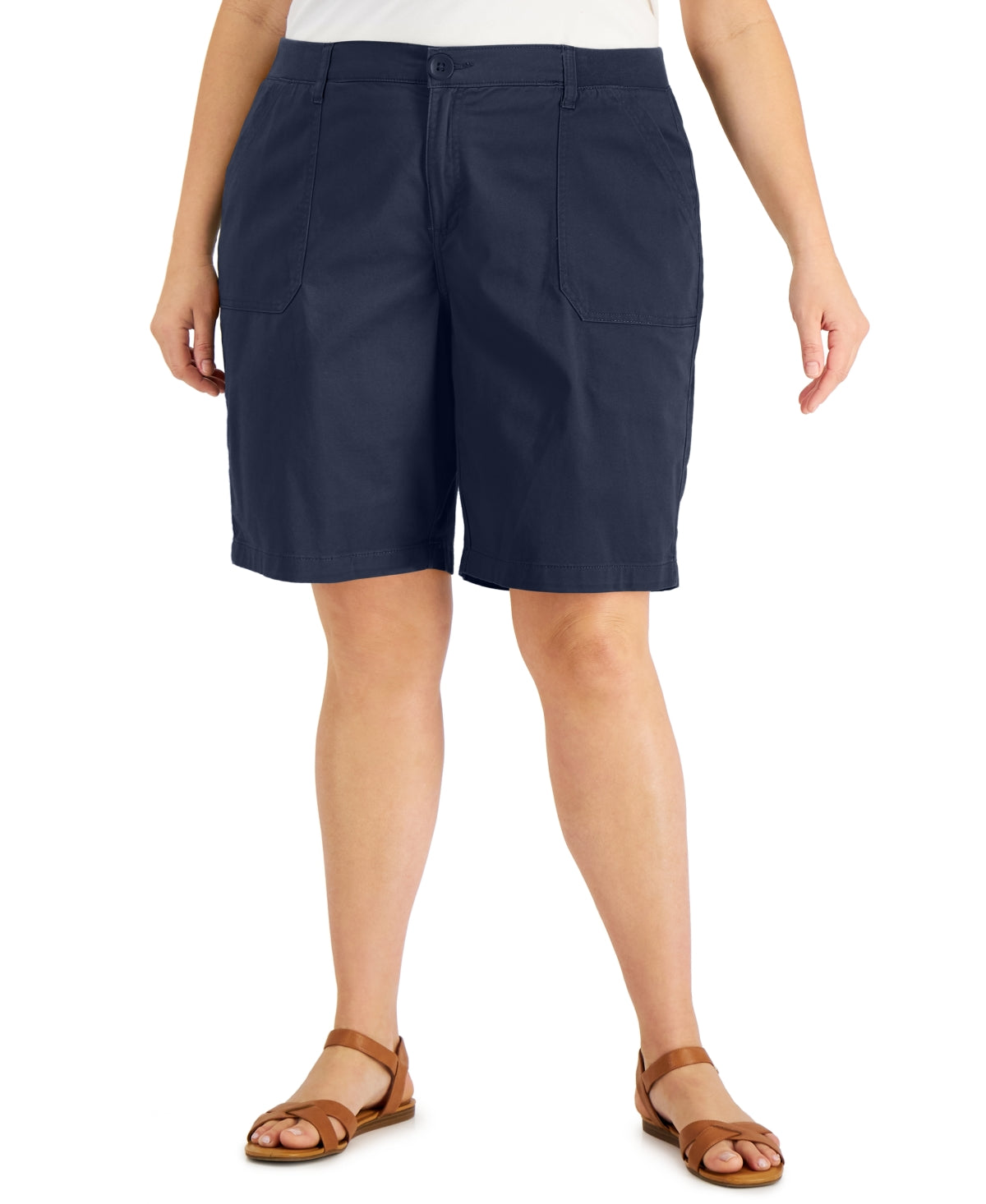 Shorts feminino Karen Scott azul tamanho 24W