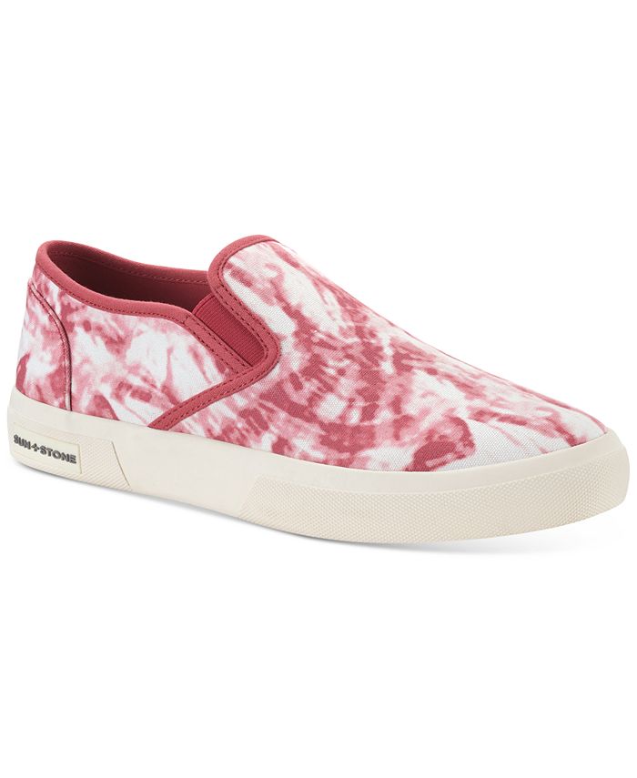 Tênis masculino Sun + Stone Reins Slip On Vermelho
