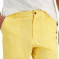 Club Room Shorts Masculino Regular Fit 9 4 Way Stretch Amarelo