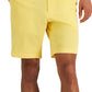 Club Room Shorts Masculino Regular Fit 9 4 Way Stretch Amarelo