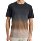 Camisa Alfani Masculina Estampada Ombré Marrom Tamanho Grande