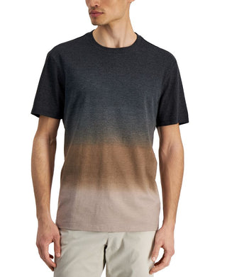 Camisa Alfani Masculina Estampada Ombré Marrom Tamanho Grande