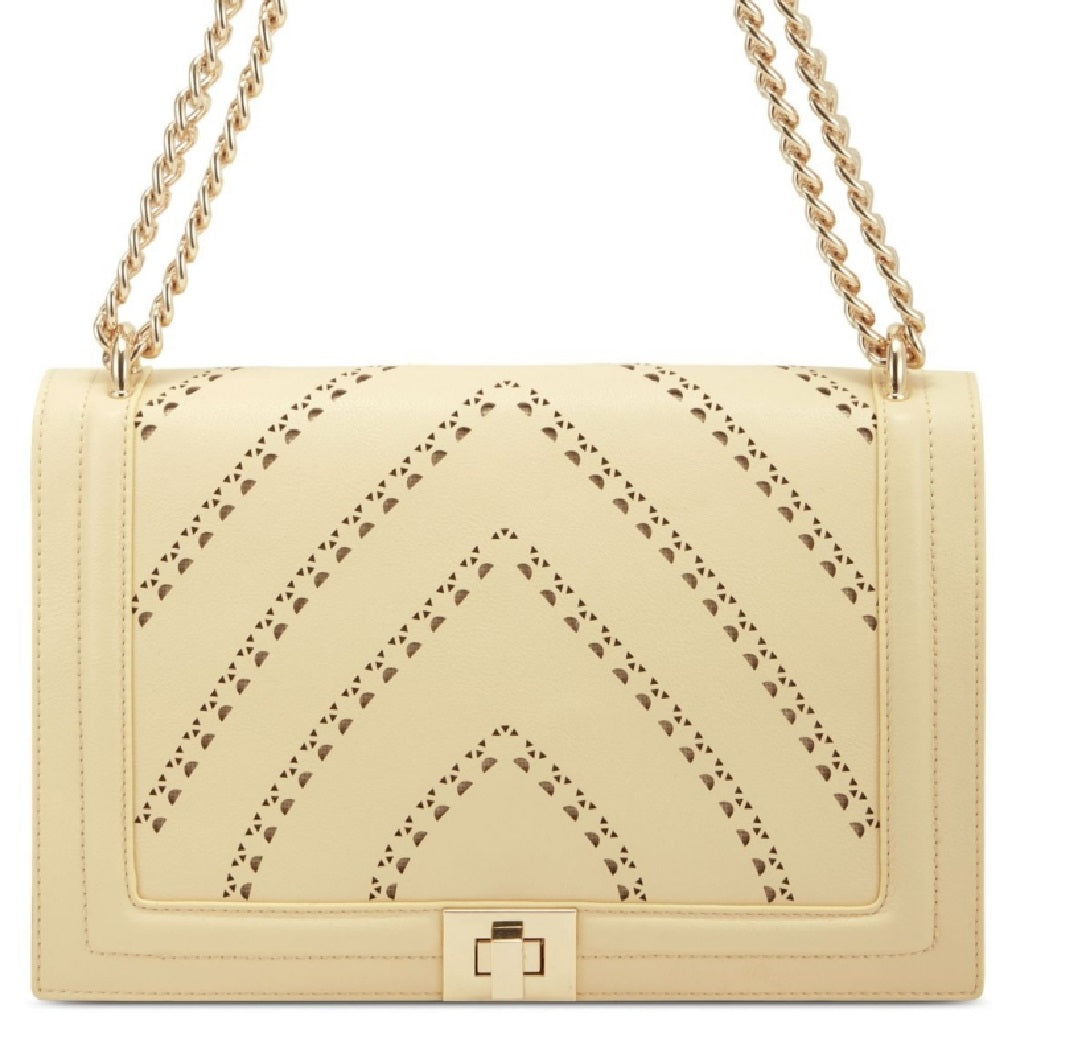 INC International Concepts Ajae Chevron Crossbody feminino amarelo tamanho regular