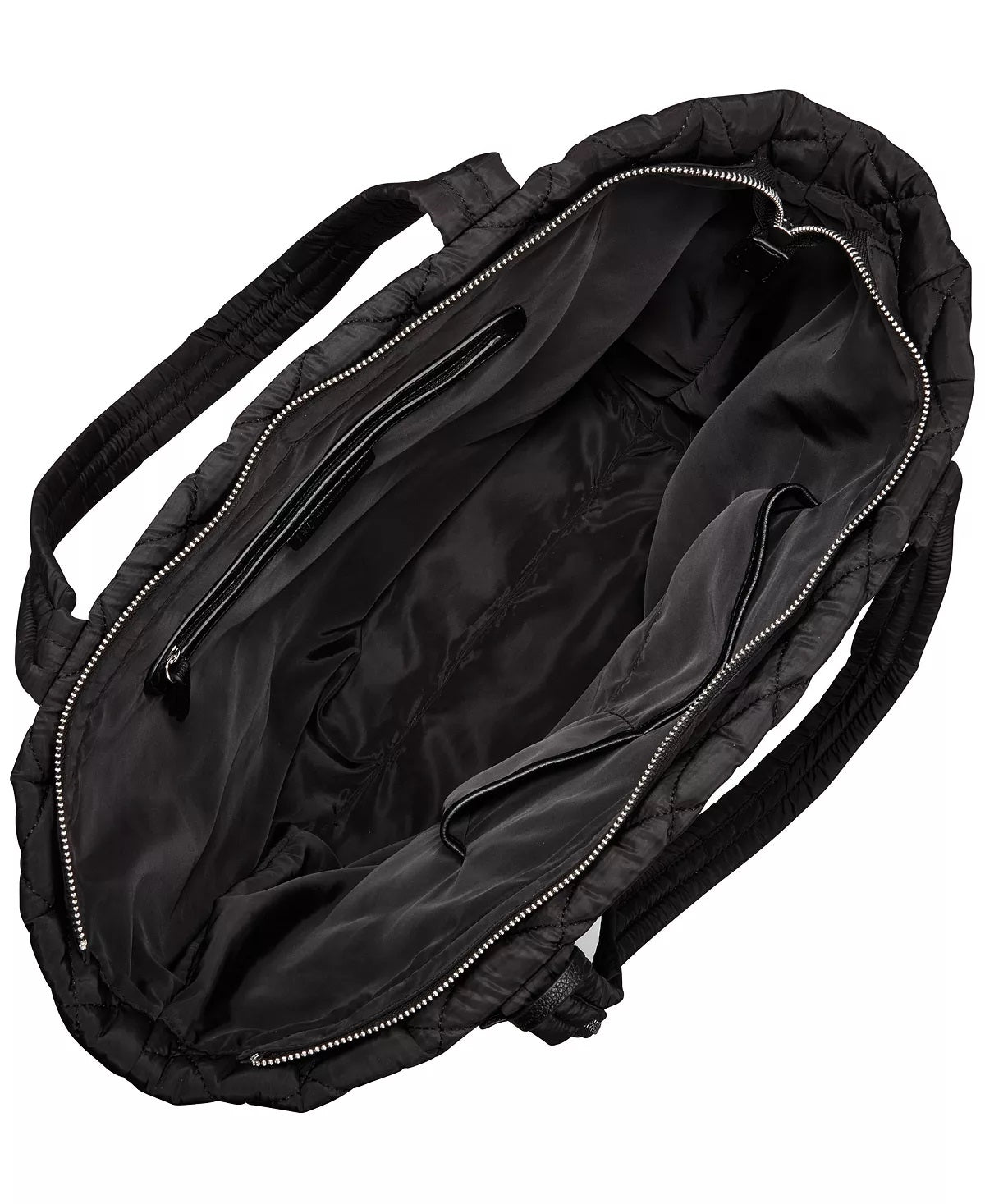 Bolsa Tote Acolchoada Extra de Nylon Breeah Feminina da INC International Concepts, Preta, Tamanho Regular