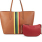 INC International Concepts Zoiey 2 1 Tote Feminina Marrom Tamanho Regular