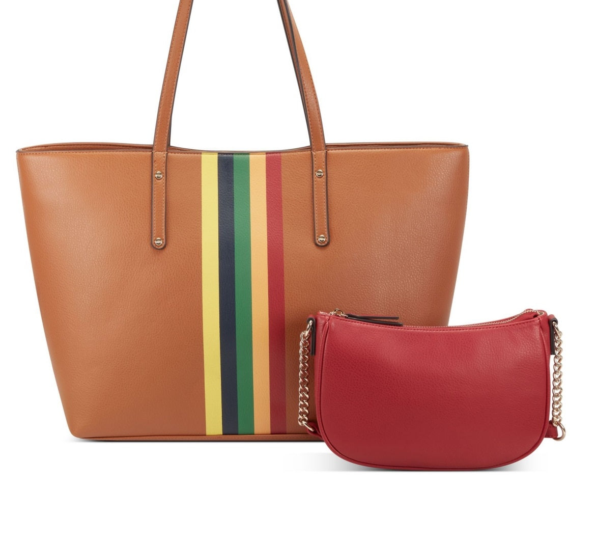 INC International Concepts Zoiey 2 1 Tote Feminina Marrom Tamanho Regular