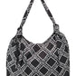 Bolsa tote feminina Nosida de nylon macio da INC International Concepts, preta, tamanho regular